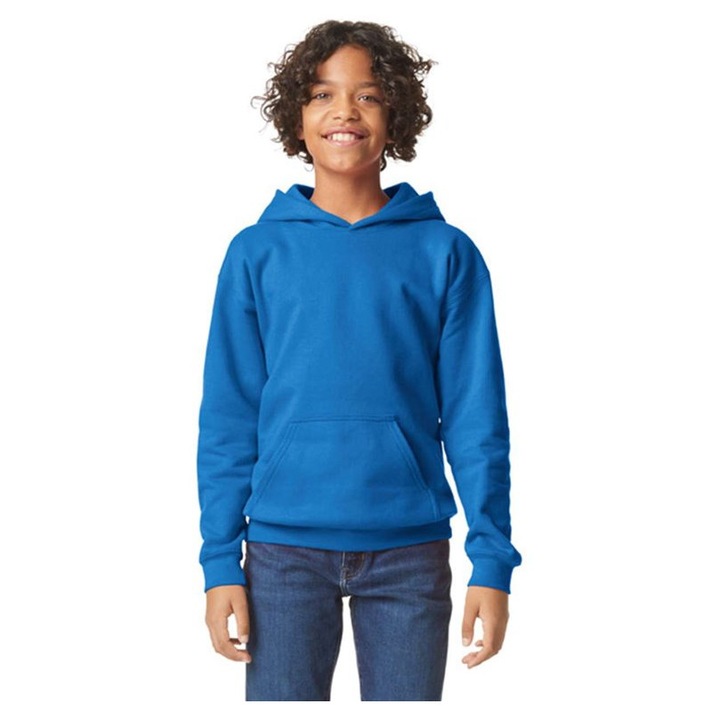 Gildan gyerek kapucnis pulóver - GIBSF500, Kék