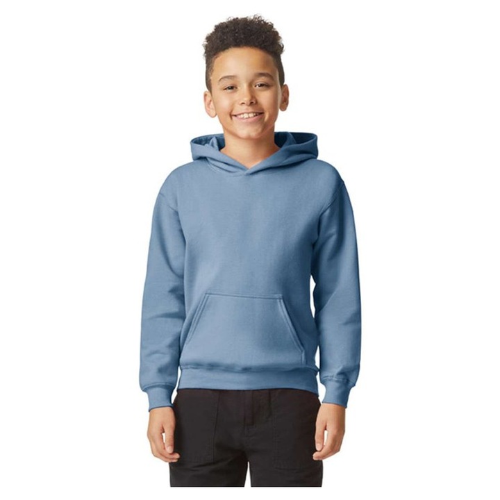 Gildan gyerek kapucnis pulóver - GIBSF500, Világoskék