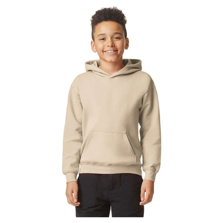Gildan gyerek kapucnis pulóver - GIBSF500, Bézs