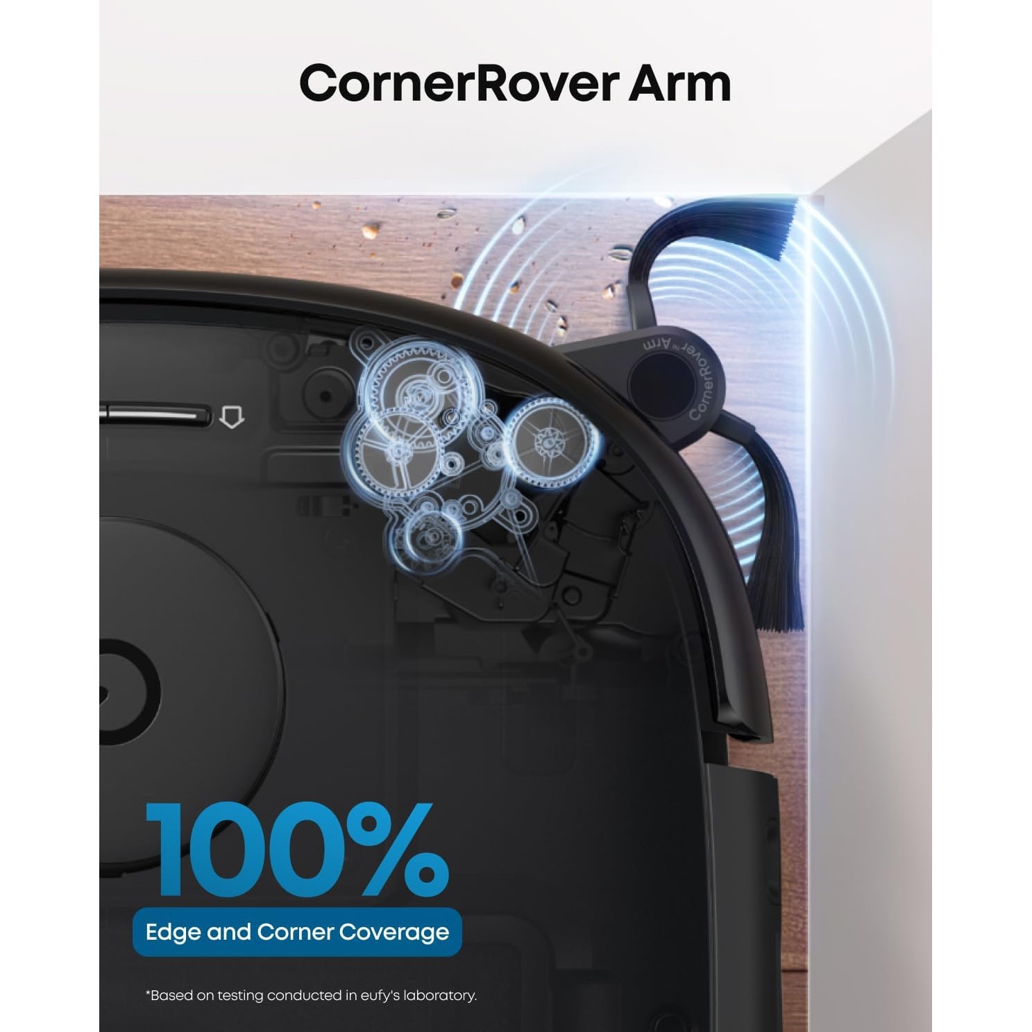 Aspirator robot eufy E25 Omni cu mop, sistem 20,000 Pa, sistem HydroJet, statie All-in-one, Sac de praf de 3L, Rezervor de apa de 2.5L, AI, Control prin aplicatie, Negru
