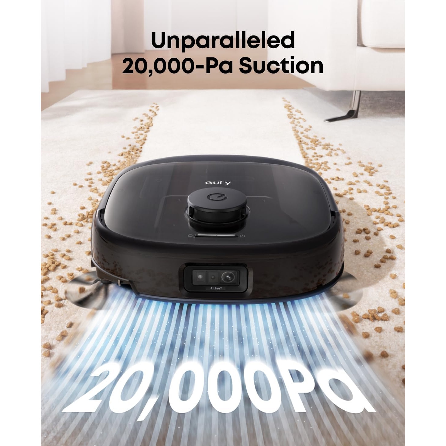 Aspirator robot eufy E25 Omni cu mop, sistem 20, 000 Pa, sistem