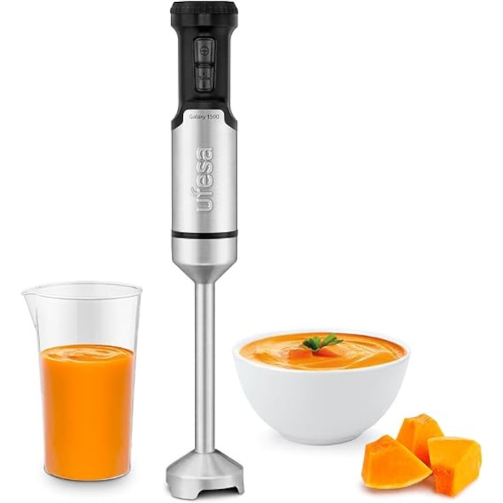Blender Kielichowy Abrams 1500W, 1,5L, 800ml Bidon, 6 Ostra Tytan, Pulsare, Sticla Hartata