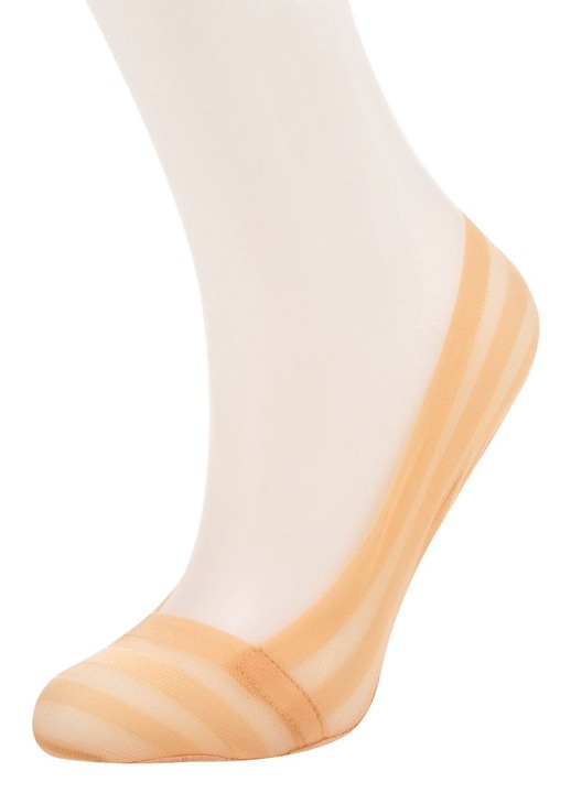 Sosete Dama Balerini cu Gel Plasa Bej - One Size Adults