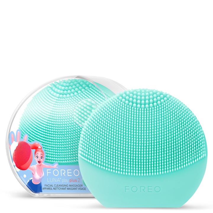 Perie de Curățare Facială, FOREO Luna Play Plus 2, Masaj Silicon, Accesoriu De Călătorie