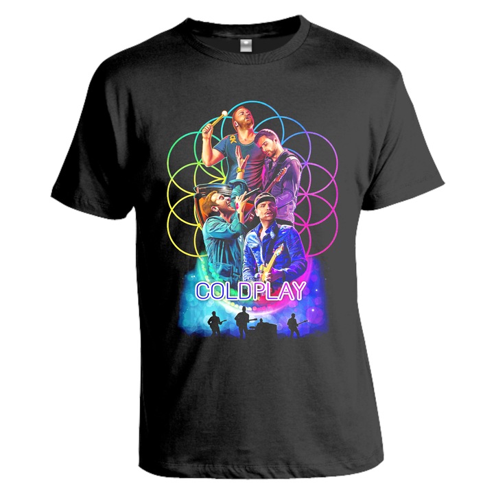 Tricou barbati, Coldplay, negru, marime S