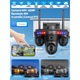 Camera de Supraveghere Cvadrupla Wireless CCTV Novasec® HomeShield Pro, 3 Camere Motorizate, 20MP, Exterior/Interior, Ultra HD, Zoom, Rotire, Leduri lumina, Functie WiFi, PTZ, Comunicare Bidirectionala, Senzor Miscare, Vedere Noaptea, Alarma, Negru