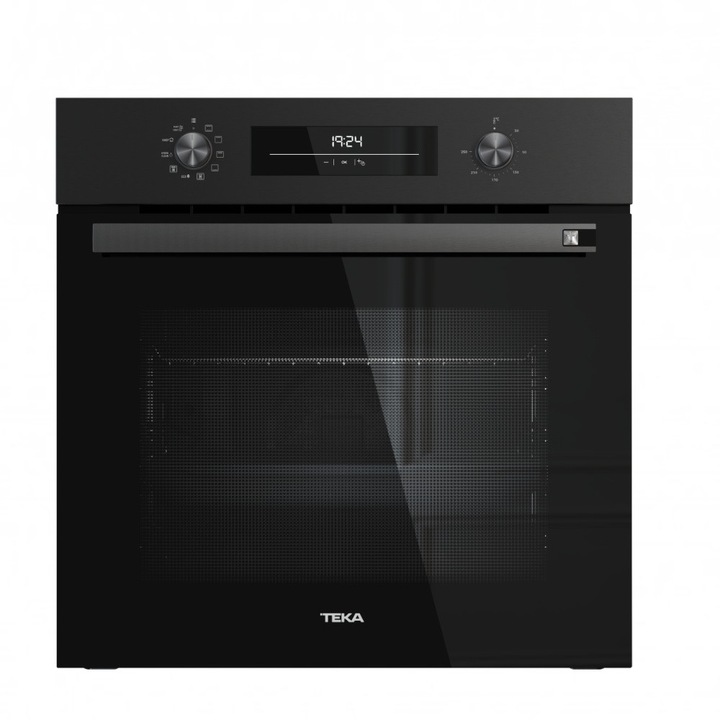Cuptor electric Teka Neo HSB 6360 FBK, cu 8 functii, Sistem de curatare HydroClean, 60 cm, 70l, clasa A+, negru