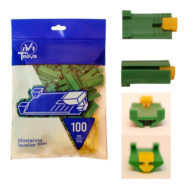 Sistem de montaj pentru profile de tencuiala, 100 bucati