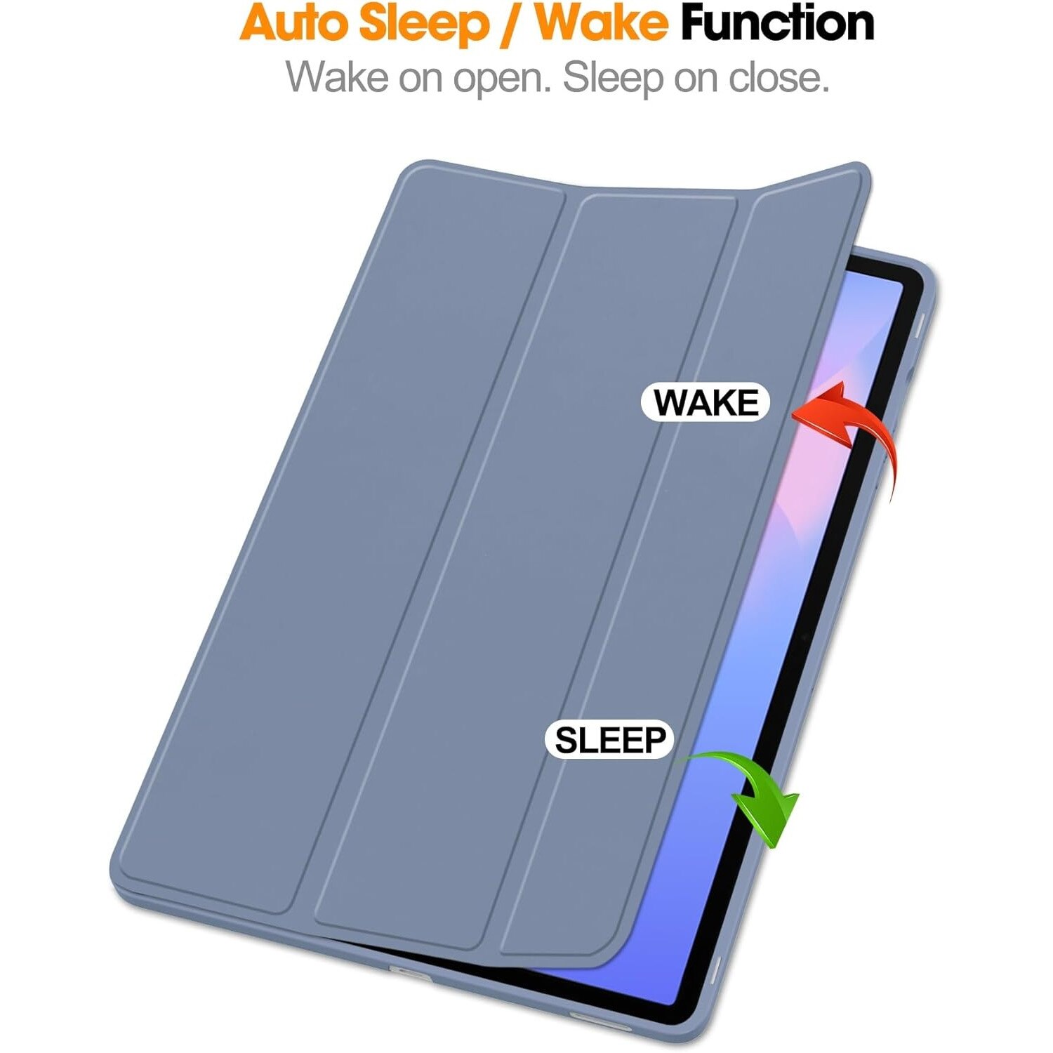 Husa pentru Samsung Galaxy Tab S10 FE+ Plus 13.1 inch Soft Shell cu functie wake-up/sleep si compartiment pentru stylus tip stand - Mov