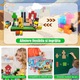 Set de 100 de blocuri de constructie magnetice, jucarie interactiva pentru copii, Fudisenn, constructor, colorat, activitate senzoriala, multe posibilitati creative de constructie, pentru copii cu varsta cuprinsa intre 3 si 8 ani, multicolor