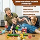 Set de 100 de blocuri de constructie magnetice, jucarie interactiva pentru copii, Fudisenn, constructor, colorat, activitate senzoriala, multe posibilitati creative de constructie, pentru copii cu varsta cuprinsa intre 3 si 8 ani, multicolor