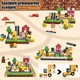 Set de 100 de blocuri de constructie magnetice, jucarie interactiva pentru copii, Fudisenn, constructor, colorat, activitate senzoriala, multe posibilitati creative de constructie, pentru copii cu varsta cuprinsa intre 3 si 8 ani, multicolor