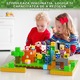 Set de blocuri de constructie magnetice, 150 de piese, jucarie interactiva pentru copii, Fudisenn, castel de joaca, culori stralucitoare, activitate senzoriala, multe posibilitati creative de constructie, 3 pana la 8 ani, multicolor