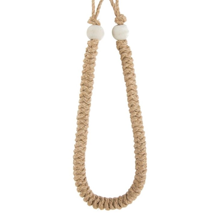 Sznur decorativ pentru perdele, 76 cm, bej