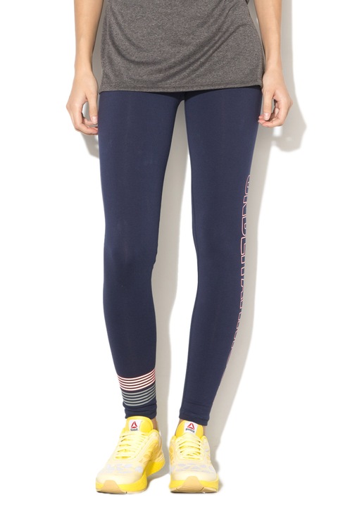 Under Armour, Logós Fitnestleggings, Tengerészkék, S