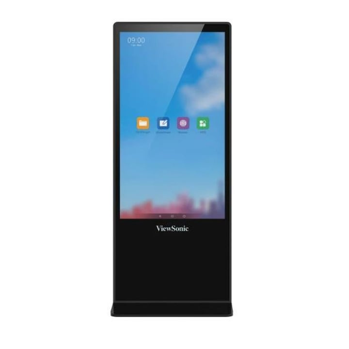 Videófal monitor ViewSonic 55" 4K Ultra HD, fekete, 10 ms, 139,7x45cm