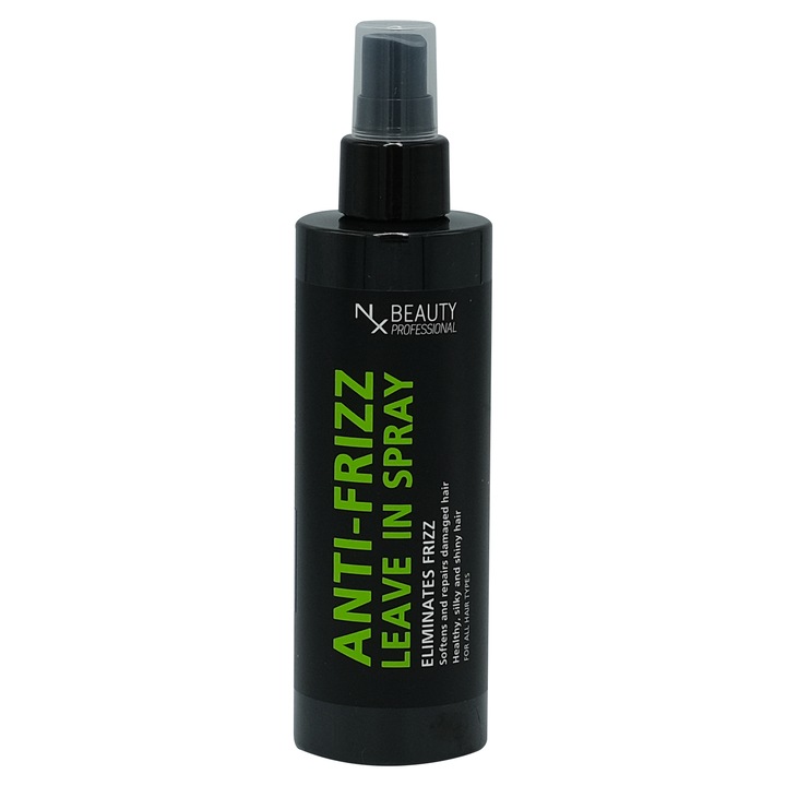 Spray pentru par NX Beauty Profesional Anti-Frizz 200ml, cu keratina si aloe, pentru toate tipurile de par, 200g