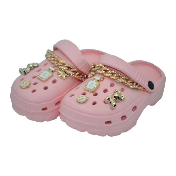 Papuci din spuma EVA, pentru fete, Mini Junior PSF-1006R, Roz 119864