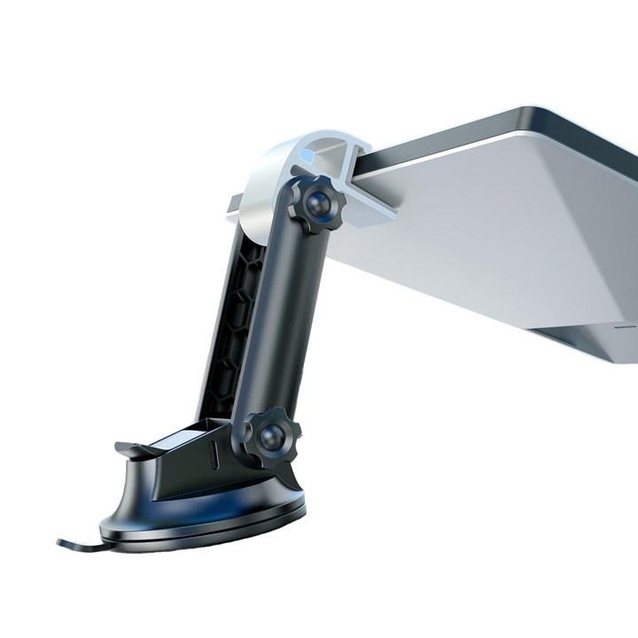 Suport auto universal ventuza, ajustabil 90°, negru