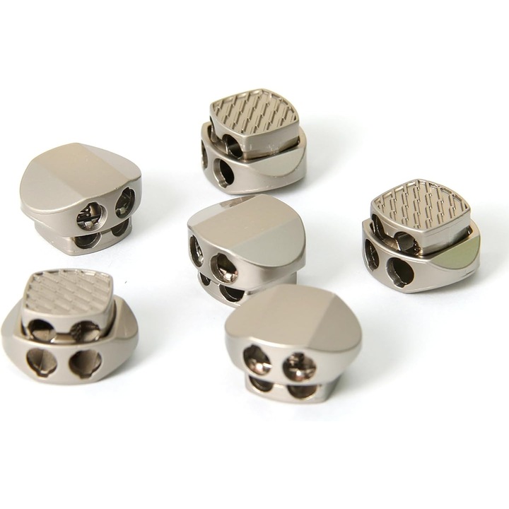 Set 6 opritoare sfori metalice, rezistente, 2x1.5x1.1cm, negru