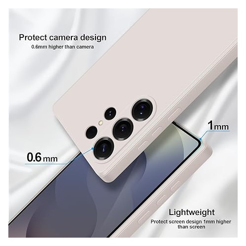 Husa silicon lichid pentru Samsung Galaxy S25 Ultra, BEJ