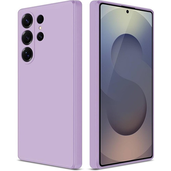 Husa pentru Samsung Galaxy S25 Ultra, silicon lichid, interior din microfibra, violet