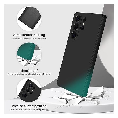Husa pentru Samsung Galaxy S25 Ultra, silicon lichid, Calitate Premium, Interior din Microfibra, Protectie Sporita, Antisoc-Negru