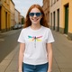 Tricou Let it be, Copii, 100% bumbac, Cri-Flo, Culoare Alb, Marime 11-12 ani, 158 CM