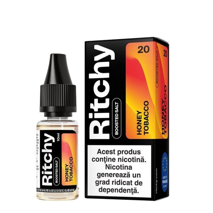 Lichid Tigara Electronica Ritchy Salt - Honey Tobacco, 10ml, 20mg/ml NicSalt