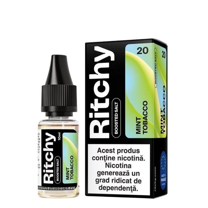 Lichid Tigara Electronica Ritchy Salt - Mint Tobacco, 10ml, 20mg/ml NicSalt