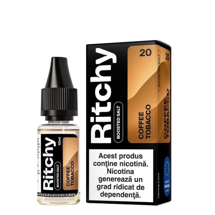 Lichid Tigara Electronica Ritchy Salt - Coffee Tobacco, 10ml, 10mg/ml NicSalt