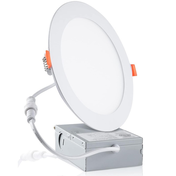 LED mennyezeti lámpa, OTTOOPPXIN®, 12 cm fehér 12W 1050lm 6000K szabályozható fényerővel