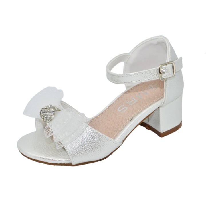 Детски сандали на ток MRS R-1051, Бял 117892