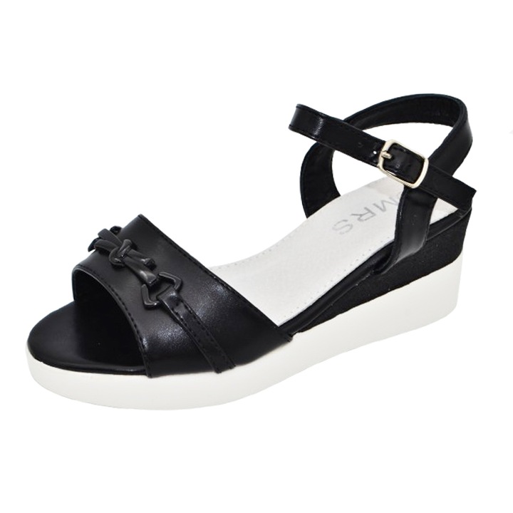 Сандали на платформа за момичета MRS M733, Черни 117954