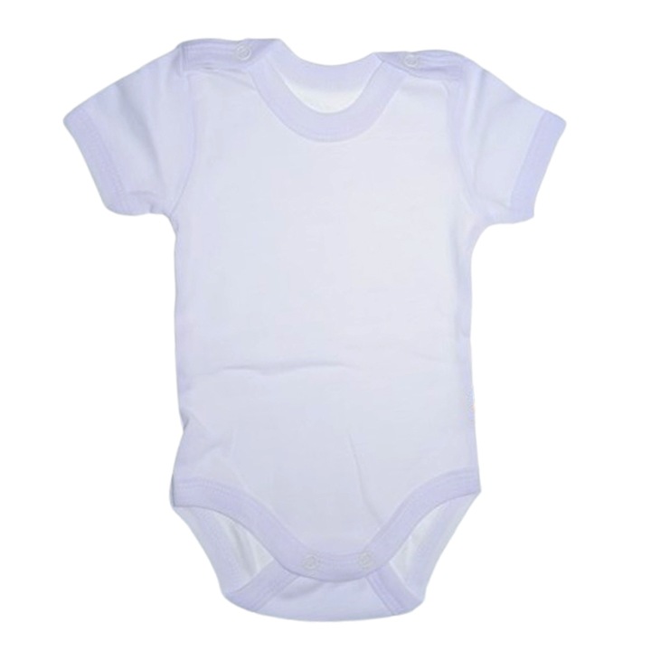 Body cu maneca scurta, pentru copii, Mini Junior 2108A, Alb 118651