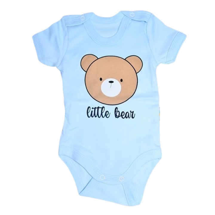 Rövid ujjú body fiúknak, Mini Junior 2118UA, Kék 118675