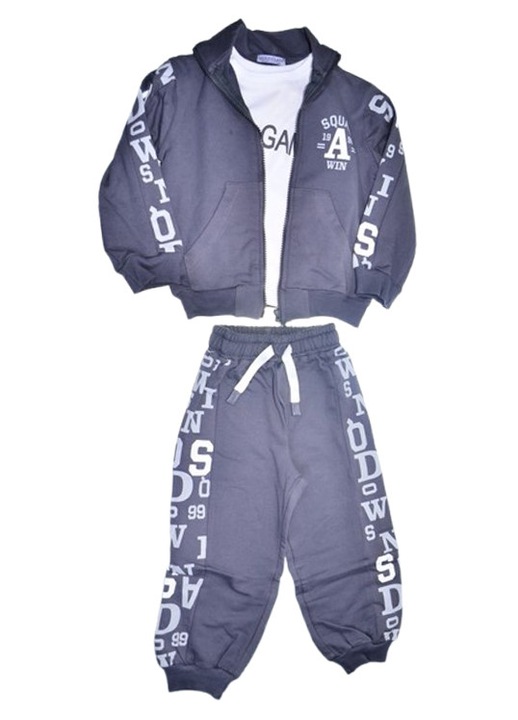 Trening din 3 piese, pentru baieti, Mini Junior 2747G, Gri 118874