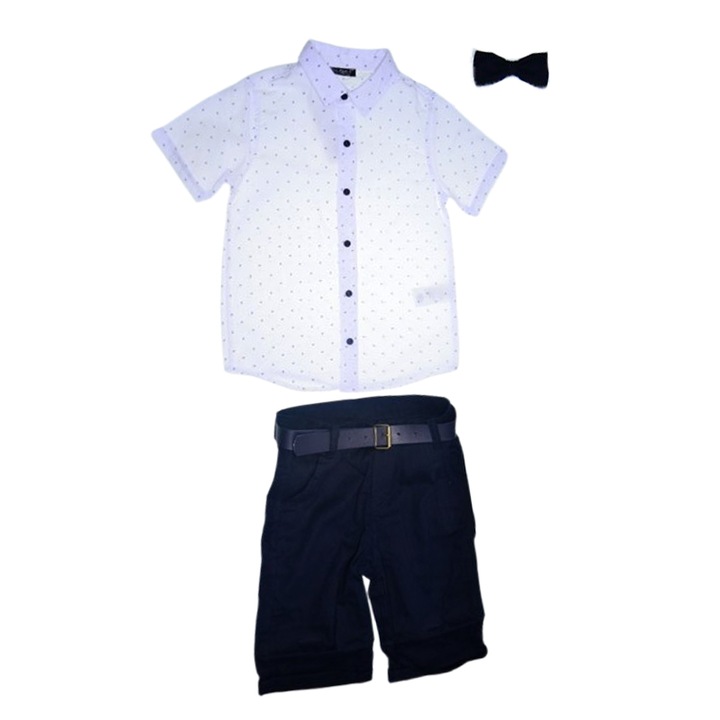 Compleu casual, de vara, 3 piese, pentru baieti, Mini Junior 3714M, Multicolor 118930