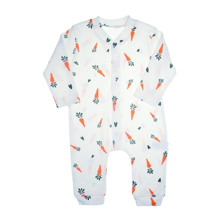 Salopeta cu maneca lunga pentru copii, Mini Junior SLP0605-2, Alb 119062