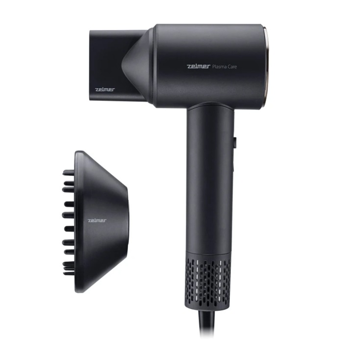 Suszarka do włosów Zelmer ZHD9004 Plasma Care Jonizacja Dyfuzor Zimny nawiew 1600W 2 prędkości 3 temperatury