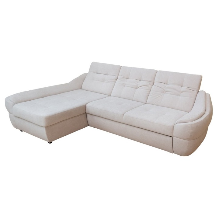 Coltar Extensibil Space Bej Deschis – Vega 03 Stanga, 270 x 190 x 86 cm