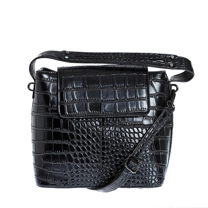 Geanta neagra de umar cu maner fix, Meli Melo Paris