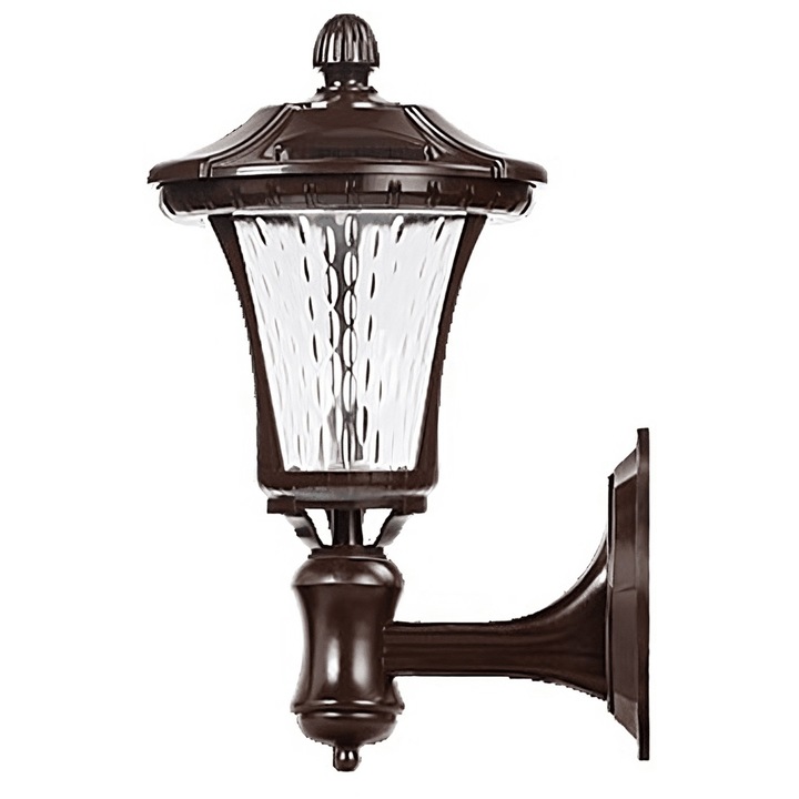Lampa solară, Avaleea, prindere de perete, alb rece, ABS, IP65, 5W, maro