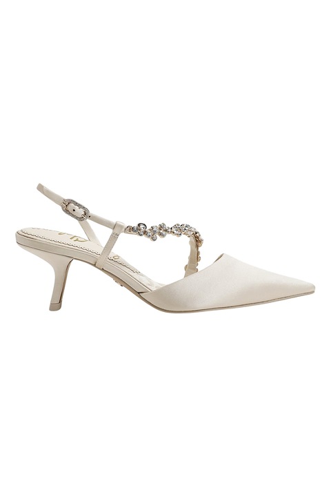 Sam Edelman, Pantofi slingback cu varf ascutit Bonnie, Crem