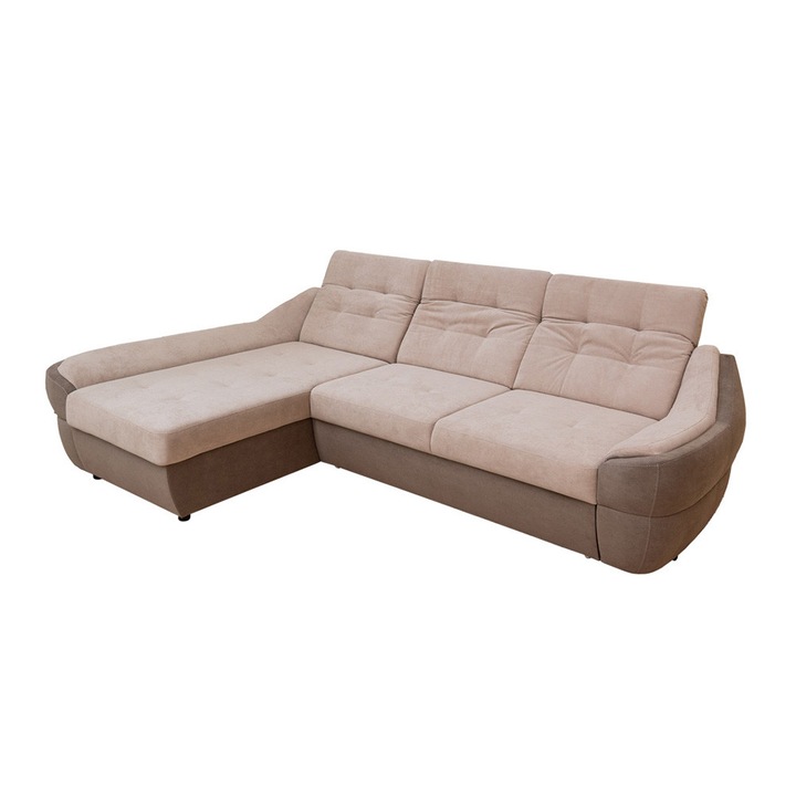 Coltar Extensibil Space Maro-Bej - Vega 05 Stanga, 270 x 190 x 86 cm