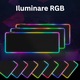 Голяма подложка за мишка Velixo, за игри, офис, с RGB LED осветление, неплъзгаща се, шевове против разкъсване, водоустойчива, модел на световна карта, USB кабел включен, 80 x 30 см, черна