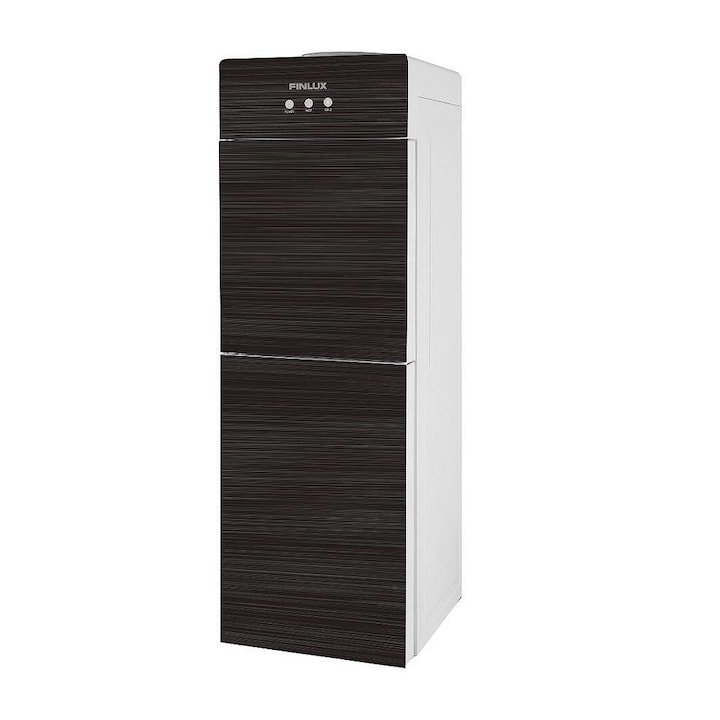 Dozator apa de podea Finlux FWD-2044DG, Racire/Incalzire electronica, Racire 0,7l / ora, Incalzire 5l / ora, Putere 655 W, H 100 cm, Maro/Alb