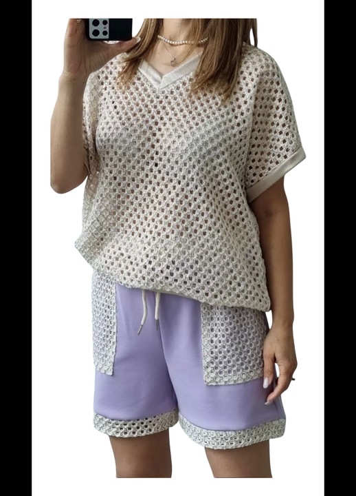 compleu racoros de vara masura universala, Mov, One Size