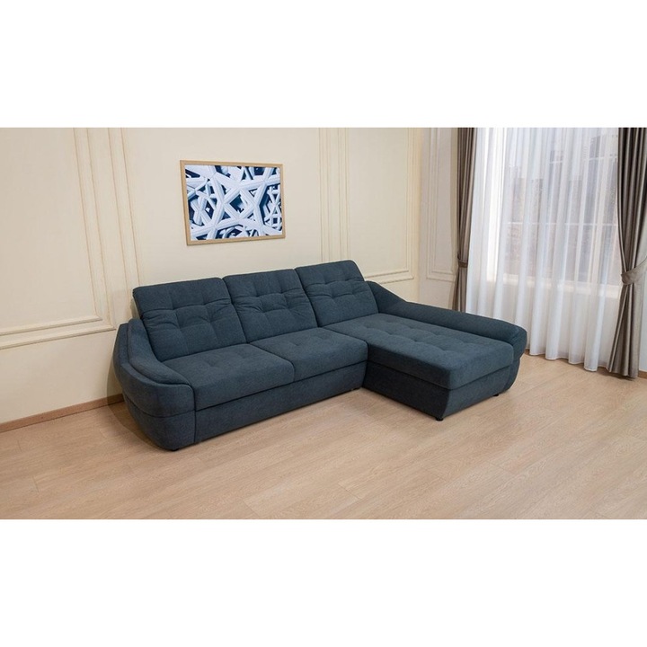 Coltar Extensibil Space Gri Antracit - Vega 35 Dreapta, 270 x 190 x 86 cm
