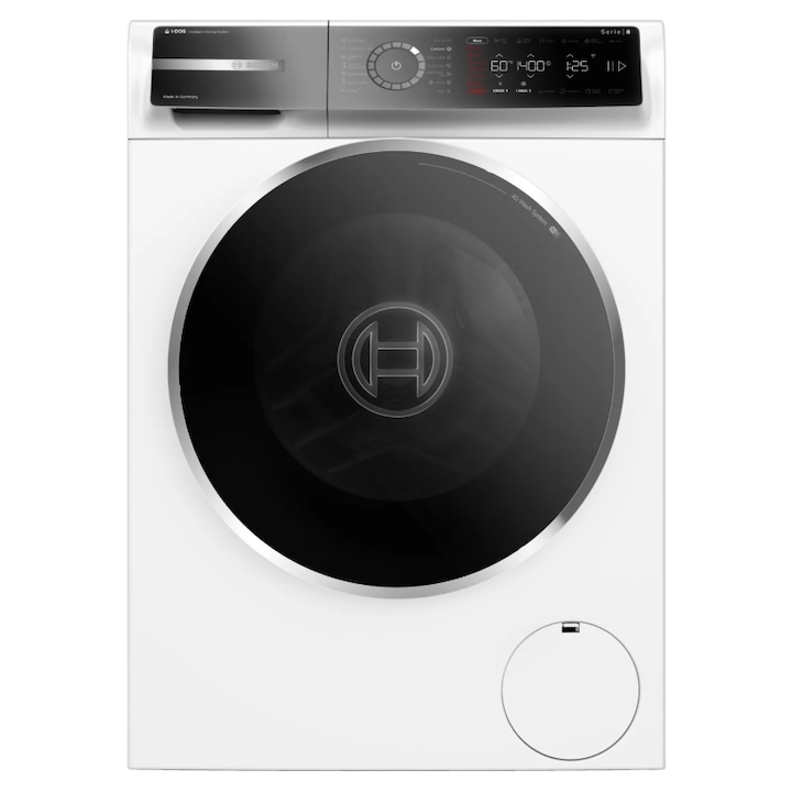 Пералня Bosch WGB254A2BY, 10 кг, 1400 об/мин, EcoSilence Drive, Home Connect, I-Dos, Функция пара, Клас A, Бял